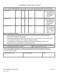 Form CRA-6001 Hemp Processor-Handler License Application - Michigan, Page 4