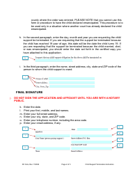 Instructions for Form DC6:2 Application and Affidavit to Obtain Termination of Child Support - Nebraska, Page 2