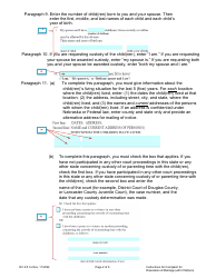 Instructions for Form DC6:5.1 Complaint for Dissolution of Marriage (With Child(Ren)) - Nebraska, Page 2