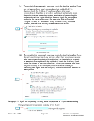 Instructions for Form DC6:5.1 Complaint for Dissolution of Marriage (With Child(Ren)) - Nebraska, Page 3