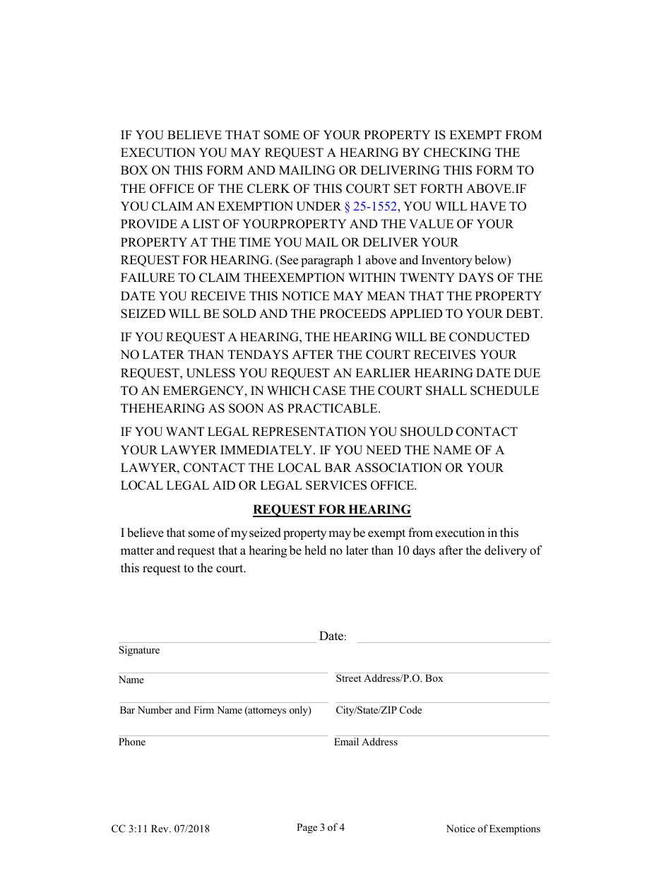 Form Cc311 Fill Out Sign Online And Download Fillable Pdf Nebraska Templateroller 8919