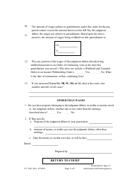 Form CC3:8G Garnishment Type a - Instructions and Interrogatories - Nebraska, Page 5