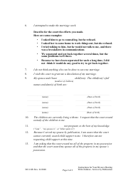 Form DC6:6B Instructions for Your Divorce Hearing With Children - Service by Publication - Nebraska, Page 2