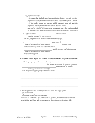 Form DC6:5.44 Instructions for Your Contempt Hearing (Alimony/Property Settlement) - Nebraska, Page 2
