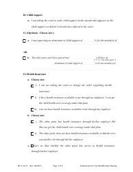Form DC6:14.13 Instructions for Your Hearing on the Complaint for Modification of Child Support - Nebraska, Page 3