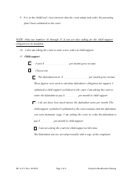 Form DC6:15.9 Instructions for Your Hearing on the Complaint for Modification of the Parenting Plan - Nebraska, Page 3