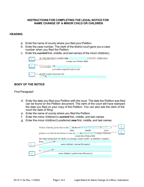 Form DC6:11.2  Printable Pdf