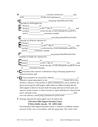 Form DC6:5.24 Order Child Support Contempt - Nebraska, Page 3