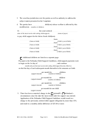 Form DC6:14.12 Order for Modification (Child Support) - Nebraska, Page 2