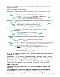 Instructions for Form DC6:15.8 Order for Modification of Parenting Plan - Nebraska, Page 2