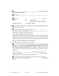 Form DC6:5.45 Order of Contempt (Alimony) - Nebraska, Page 3