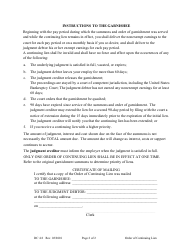 Form DC4:2 Order of Continuing Lien - Nebraska, Page 2