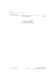 Form CC3:7 Order of Summons in Garnishment and Interrogatories (Prior to Judgment) - Nebraska, Page 2