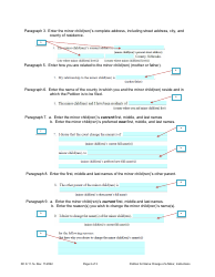 Instructions for Form DC6:11.1 Petition or Name Change of a Minor Child or Children - Nebraska, Page 2