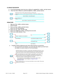 Instructions for Form DC6:11.1 Petition or Name Change of a Minor Child or Children - Nebraska, Page 3