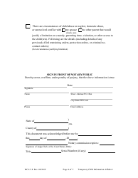 Form DC6:5.8 Temporary Child Information Affidavit - Nebraska, Page 4
