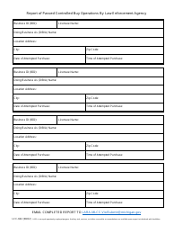 Form LCC-602 Report of Passed Controlled Buy Operations by Law Enforcement Agency - Michigan, Page 2