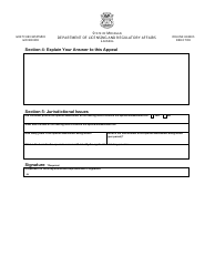 Property Tax Appeal Answer Form - Special Assessment - Michigan, Page 2