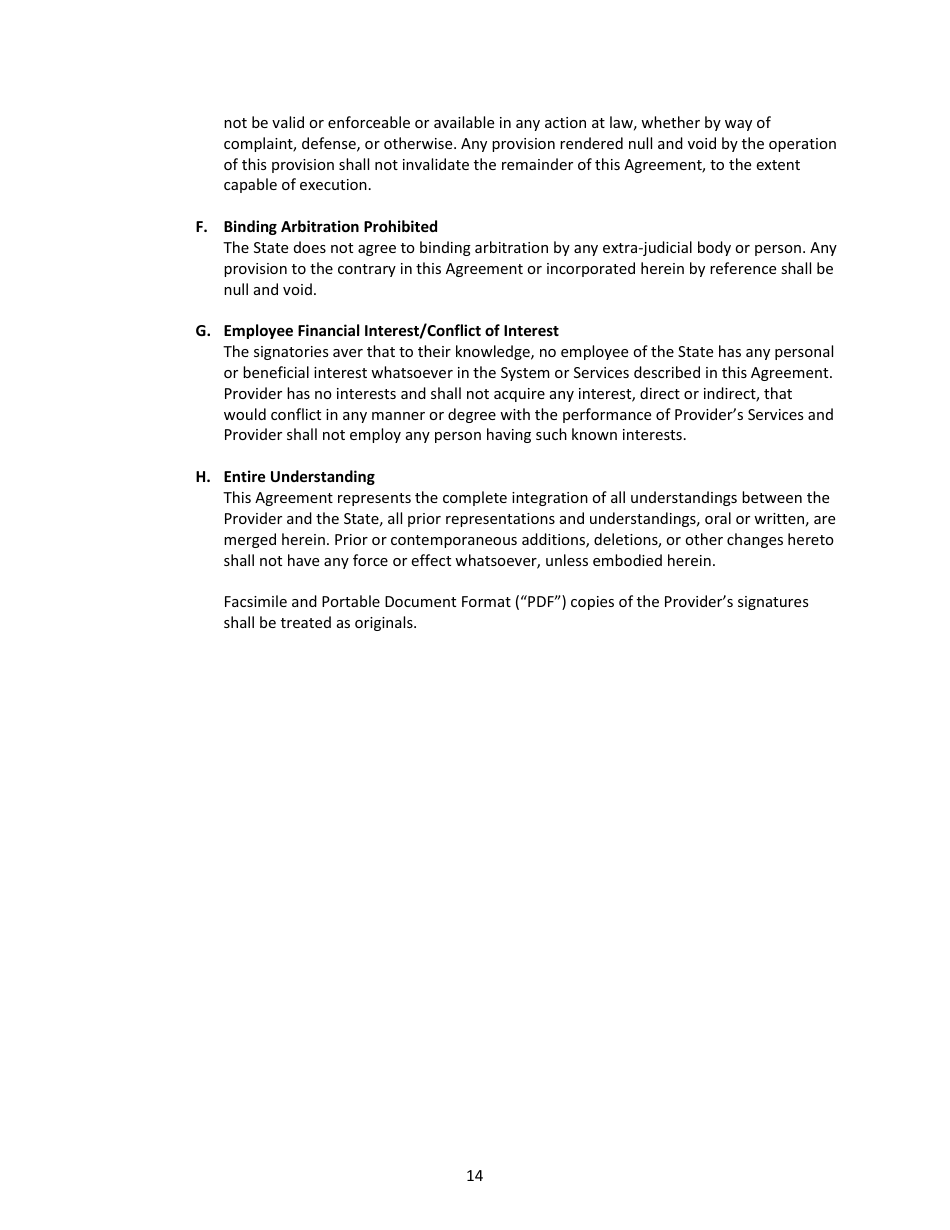 Metrc Application Programming Interface Confidentiality  User Agreement - Michigan, Page 14