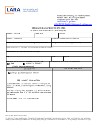 Document preview: Form BCHS-QI-9006 Michigan Qualified Interpreter Certification Verification Request - Michigan