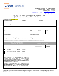 Document preview: Form BCHS-QI-9005 Michigan Interpreter Endorsement Application - Michigan