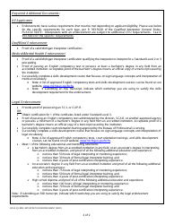 Form BCHS-QI-9005 Michigan Interpreter Endorsement Application - Michigan, Page 2
