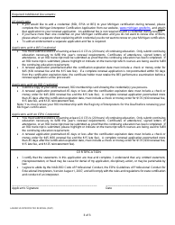 Renewal Application for a Michigan Interpreter Certification - Michigan, Page 3