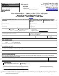 Prelicensure Course Approval Application and Notice - Residential Builders and Residential Maintenance &amp; Alterations Contractors - Michigan, Page 6