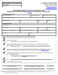 Prelicensure Course Approval Application and Notice - Residential Builders and Residential Maintenance &amp; Alterations Contractors - Michigan, Page 8