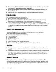 Nurse Aide Training Program Application - Michigan, Page 2