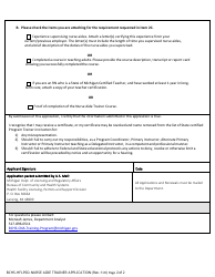 Nurse Aide Trainer Application - Michigan, Page 2