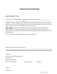 Document preview: Form HR1:04.1 Background Check Letter of Understanding - Nebraska