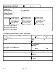 Form HR1:35 Application for Internship, Externship or Volunteer Opportunity - Nebraska, Page 2