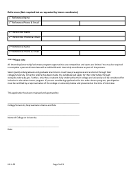 Form HR1:35 Application for Internship, Externship or Volunteer Opportunity - Nebraska, Page 3