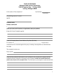 Formal Electric and Natural Gas Complaint - Michigan, Page 3