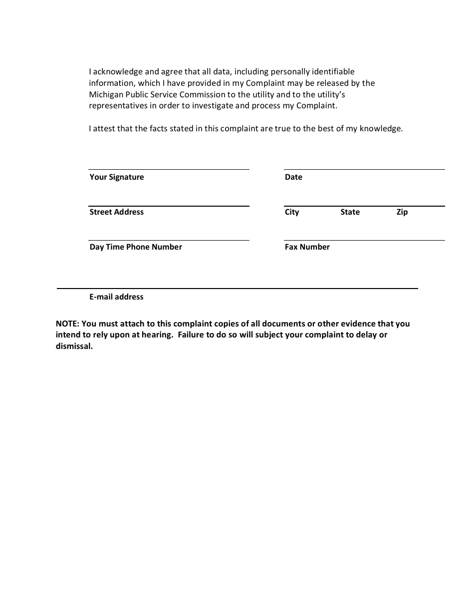 Formal Electric and Natural Gas Complaint - Michigan, Page 6