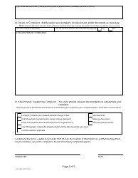 Form BCC-RBS-100 Residential Builders - Statement of Complaint - Michigan, Page 3