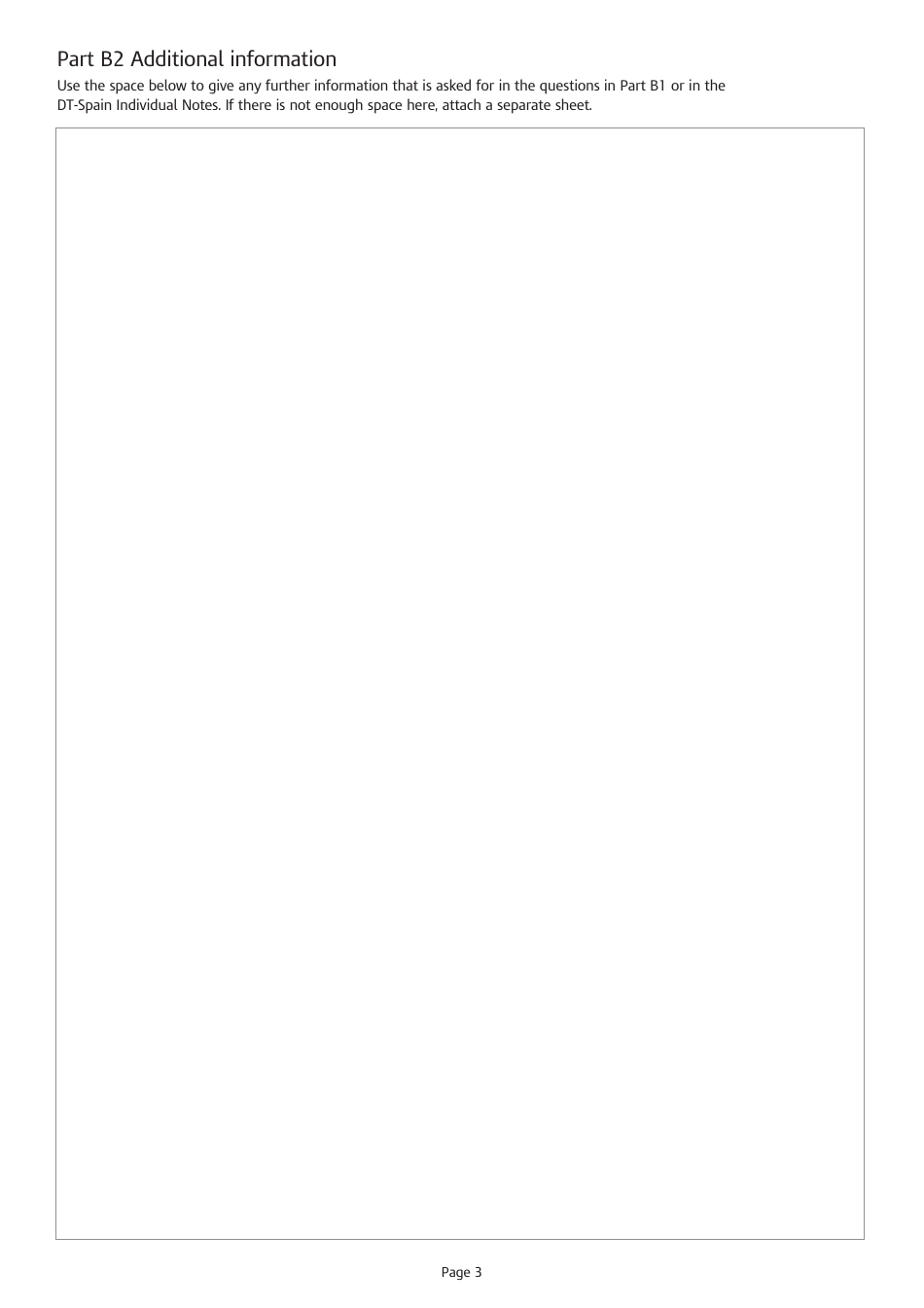 Form DT-INDIVIDUAL SPAIN Application for Relief at Source From UK Income Tax and Claim for Repayment of UK Income Tax - United Kingdom, Page 3