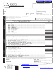 Form 4707 Three-Day Import Payment Voucher - Missouri