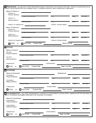 Form CCL25R Application for License to Operate a Residential Home, Child Placing Agency, Maternity Home, or Juvenile Detention Facility - Louisiana, Page 2