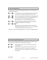 Form CH6ART17APP1 Appendix 1 Guardian Ad Litem Report and Recommendations - Nebraska, Page 4