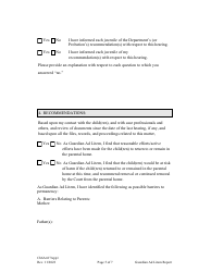 Form CH6ART17APP1 Appendix 1 Guardian Ad Litem Report and Recommendations - Nebraska, Page 5