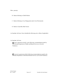 Form CH6ART17APP1 Appendix 1 Guardian Ad Litem Report and Recommendations - Nebraska, Page 6