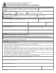Form MO580-3189 Application for Stroke Certified Hospital Designation - Missouri