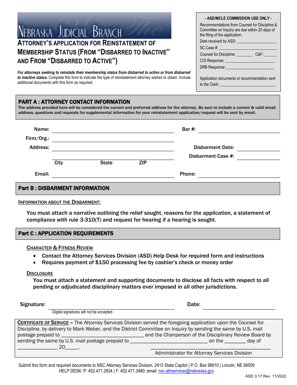 Form ASD317 Fill Out, Sign Online and Download Fillable PDF