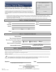 Document preview: Form ASD3:01 Application for Approval of Teaching Credit - Nebraska