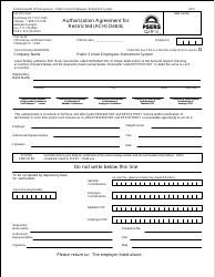 Form PSRS-610 Authorization Agreement for Restricted (ACH) Debits - Pennsylvania