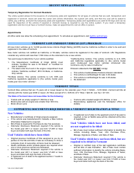 Instructions for Form VD-119 Vermont Registration, Tax &amp; Title Application - Vermont, Page 2