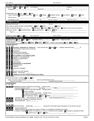 Form DOH210-060 Reporting Form - Human Rabies - Washington, Page 2