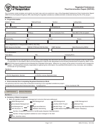 Document preview: Form BDE2733 Regulated Substances Final Construction Report (Rsfcr) - Illinois